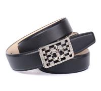 Ledergürtel ANTHONI CROWN, Damen, Gr. 110, schwarz, Leder, unifarben, Gürtel, Schließe mit Lilien-Motiv (30623420-110) schwarz