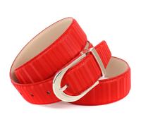 Ledergürtel ANTHONI CROWN, Damen, Gr. 75, rot, Rindsleder, unifarben, Gürtel Ledergürtel, In 3D-Optik, glänzende Schließe (36356566-75) rot