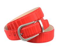 Ledergürtel ANTHONI CROWN, Damen, Gr. 80, rot, Leder, unifarben, Gürtel Ledergürtel, in schillernder 3D Optik (77465269-80) rot
