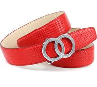 Ledergürtel ANTHONI CROWN, Damen, Gr. 85, rot, Rindsleder, casual, Gürtel (96364130-85) rot