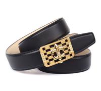 Anthoni Crown Damen Ledergürtel Gürtel, weiß, 85