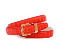 Ledergürtel ANTHONI CROWN, Damen, Gr. 90, rot, Leder, gemustert, Gürtel Ledergürtel, Gürtel aus innovativem Leder mit kleiner eckiger Schließe (51657800-90)