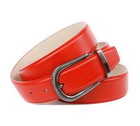 Ledergürtel ANTHONI CROWN, Damen, Gr. 90, rot, Leder, unifarben, Gürtel Ledergürtel, in rot mit Dornschließe in Diamant-schwarz (20037169-90) rot