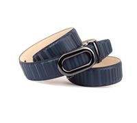 Ledergürtel ANTHONI CROWN, Damen, Gr. 95, blau, Rindsleder, unifarben, Gürtel Ledergürtel, in elegantem Design mit auffallender Schließe, leicht bombiert (56425565-95)