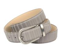 Anthoni Crown Damen Ledergürtel Gürtel, Grau, 95