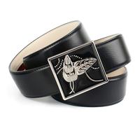 Ledergürtel ANTHONI CROWN, Damen, Gr. 95, schwarz, Leder, gemustert, Gürtel Ledergürtel, Automatik Ledergürtel mit Designer-Schließe (71681117-95)