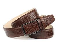 Ledergürtel ANTHONI CROWN, Herren, Gr. 100, braun, Rindsleder, Gürtel Ledergürtel, Automatik Schließe (23263736-100) braun