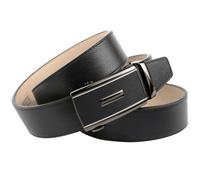 Ledergürtel ANTHONI CROWN, Herren, Gr. 105, schwarz, Leder, unifarben, Gürtel Ledergürtel, Elegante Schließe mit Oberfläche aus Hartglas (16741955-105)