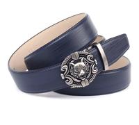 Anthoni Crown Herren Ledergürtel Gürtel, Dunkelblau, 110