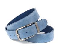 Anthoni Crown Herren Ledergürtel Gürtel, hellblau, 110