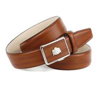 Ledergürtel ANTHONI CROWN, Herren, Gr. 110, braun (cognac), Leder, unifarben, Gürtel Ledergürtel, in Vintage-Optik, Schnalle mit Wappenmotiv (49294239-110) cognac