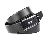 Anthoni Crown Ledergürtel, Eleganter Gürtel in Hirschprägung und einzigartiger Schließtechnik 110 schwarz Damen Ledergürtel Accessoires 110 schwarz
