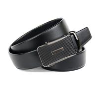 Ledergürtel ANTHONI CROWN, Herren, Gr. 85, schwarz, Leder, unifarben, Gürtel Ledergürtel, Umgeschlagener Gürtel mit Schließe in Flecht-Design (41686618-85) schwarz