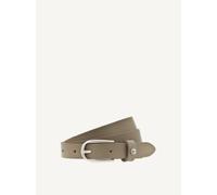 Ledergürtel TAMARIS "Cassia Silver", Damen, Gr. 105, grau (taupe), Rindsleder, unifarben, Gürtel Ledergürtel, weiches Rindleder mit leichter Narbung, schmal (22354124-105) taupe