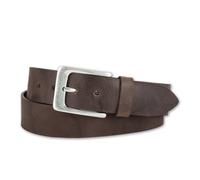 Ledergürtel BERND GÖTZ "Ledergürtel aus Büffelleder mit silberner Dornschließe", Damen, Gr. 110, dunkelbraun, Rindsleder, Gürtel Ledergürtel (68315032-110) dunkelbraun