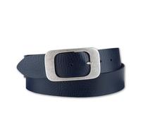 Ledergürtel BERND GÖTZ "Ledergürtel mit aparter, großflächiger Designschließe", Damen, Gr. 90, blau (marine), Rindsleder, Gürtel Ledergürtel (31712418-90) marine