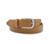 Ledergürtel BERND GÖTZ "Ledergürtel mit dekorativer, offener Silberschließe", Damen, Gr. 80, beige (cappuccino), Rindsleder, Gürtel Ledergürtel (98999021-80) cappuccino