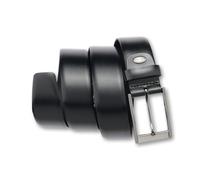 Ledergürtel BERND GÖTZ "Ledergürtel mit eleganter Schließe in Bicoloreffekt", Herren, Gr. 95, schwarz, Rindsleder, Gürtel Ledergürtel (73094521-95) schwarz