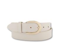 Ledergürtel BERND GÖTZ "Ledergürtel mit hochwertiger Goldschließe, Business & Casual", Damen, Gr. 105, elfenbein, Rindsleder, Gürtel Ledergürtel (76575441-105) elfenbein