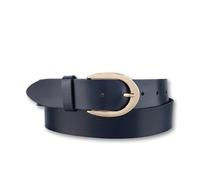 Ledergürtel BERND GÖTZ "Ledergürtel mit hochwertiger Goldschließe, Business & Casual", Damen, Gr. 80, marine, Rindsleder, Gürtel Ledergürtel (39682853-80) marine