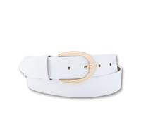 Ledergürtel BERND GÖTZ "Ledergürtel mit hochwertiger Goldschließe, Business & Casual", Damen, Gr. 90, weiß, Rindsleder, Gürtel Ledergürtel (14754060-90) weiß
