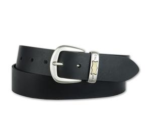 Ledergürtel BERND GÖTZ "Ledergürtel mit Metallschlaufe aus Pull-up Rindleder", Herren, Gr. 100, schwarz, Rindsleder, Gürtel Ledergürtel (42514125-100) schwarz