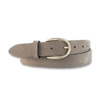 Ledergürtel BERND GÖTZ "Ledergürtel mit samtigem Look und Goldschließe", Damen, Gr. 105, beige (schlamm), Rindsleder, Gürtel Ledergürtel (46062312-105) schlamm
