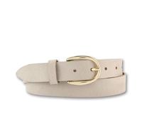 Ledergürtel BERND GÖTZ "Ledergürtel mit samtigem Look und Goldschließe", Damen, Gr. 80, beige (sand), Rindsleder, Gürtel Ledergürtel (73392064-80) sand