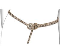 Ledergürtel BERND GÖTZ "Ledergürtel mit schnallenloser Schlaufenbindung", Damen, Gr. 95, leo, beige,, Rindsleder, Gürtel Ledergürtel (30662861-95) leo, beige,