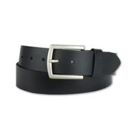 Ledergürtel BERND GÖTZ "Ledergürtel mit silberfarbener Schließe", Herren, Gr. 11,5, schwarz, Rindsleder, Gürtel Ledergürtel (78148124-115) schwarz