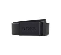 Ledergürtel BOSS "Boss_Icon-S1_Sz40", Herren, Gr. 80, schwarz (schwarz001), Leder, Gürtel Ledergürtel, mit BOSS-Logo-Prägung auf der Koppelschließe (22561209-80) schwarz001