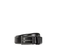 Ledergürtel BOSS "Carmello", Herren, Gr. 95, schwarz, Leder, unifarben, Gürtel Ledergürtel, aus gegerbtem Leder mit HUGO BOSS Logo-Prägung auf Metallschliesse (68786863-95)