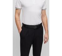 Ledergürtel BOSS "Connio", Herren, Gr. 105, schwarz, Leder, unifarben, Basic, Gürtel Ledergürtel, minimalistisch, Matte-Schliesse und Boss-Prägung auf der Lederschlaufe (63998200-105)