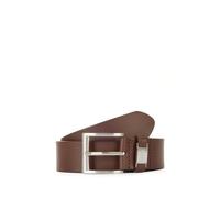 BOSS Herren Gürtel Ledergürtel Echt Leder Business Gürtel Connio, Farbe:Braun, GröÃŸe:85 Cm, Artikel:-202 Dark Brown