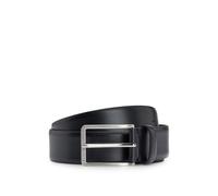 BOSS In Italien gefertigter Ledergürtel mit Logo-Gravur auf der Schließe - Style Erman-L_Sz35, 50491834 Schwarz 80
