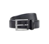 Ledergürtel BOSS, Herren, Gr. 105, schwarz, Leder, unifarben, Gürtel Ledergürtel, mit eckiger Schließe und eingraviertem Logo (37398702-105)