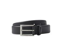 Ledergürtel BOSS, Herren, Gr. 110, schwarz, Leder, unifarben, Gürtel Ledergürtel, aus Nappaleder mit Logo-Schliesse (19707758-110)