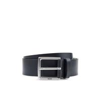 Ledergürtel BOSS "Rummi_Sz40", Herren, Gr. 100, schwarz, Rindsleder, unifarben, Basic, Gürtel Ledergürtel, aus italienischem Leder mit Metall-Details in Antik-Optik (96938022-100) schwarz