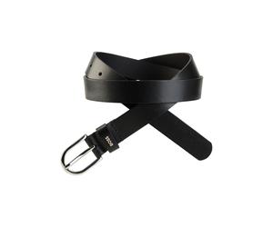 Ledergürtel BOSS "Scarlet-A", Damen, Gr. 90, schwarz (schwarz 001), Leder, unifarben, Gürtel Ledergürtel, mit Logo-Schlaufe (93056207-90) schwarz 001