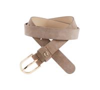 Ledergürtel BOSS "Scarlet BB Sz25", Damen, Gr. 105, braun (247 open braun), Leder, unifarben, Gürtel Ledergürtel, mit Monogramm-Label (89310402-105)