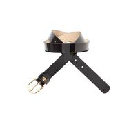 Ledergürtel BOSS "Scarlet-BB Sz25", Damen, Gr. 75, schwarz 001, Leder, leicht glänzend, unifarben, Gürtel Ledergürtel, mit Double-B-Logo (62755050-75)