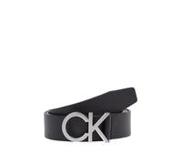 Ledergürtel CALVIN KLEIN "CK BUCKLE BELT 35MM", Damen, Gr. 85, schwarz (ck schwarz), Leder, unifarben, Gürtel Ledergürtel (91935757-85) ck schwarz
