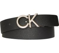 Ledergürtel CALVIN KLEIN "CK HALLMARK LOGO 35MM ADJ/REV", Herren, Gr. 95, schwarz (schwarz, delicioso, brushed nickel), Rindsleder, unifarben, Gürtel Ledergürtel (25727836-95) schwarz, delicioso, brus