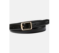 Calvin Klein Damen Gürtel Classic Square Buckle Belt 2,0 cm Ledergürtel, Schwarz (Black), 110 cm