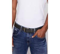 Camp David Herren Gürtel aus Leder mit Logo-Prägung Black, 110