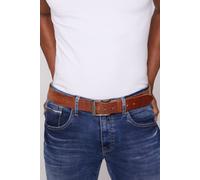 Ledergürtel CAMP DAVID, Herren, Gr. 90, braun, Leder, unifarben, Gürtel Ledergürtel, mit Logo-Schriftzug (23978908-90) braun