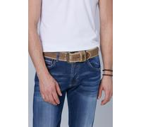 Camp David Herren Ledergürtel Beige 95