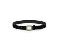 Ledergürtel "Elegant", Damen, Gr. TW95, schwarz, Leder, COLLEZIONE ALESSANDRO, unifarben, Basic, Gürtel Ledergürtel, aus echtem Leder, Made in Italy, mit Strass (19835348-L) schwarz