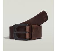 Ledergürtel G-STAR "Zed Belt", Herren, Gr. 95, braun (dk braun, bla), Leder, Gürtel Ledergürtel (83557721-95)