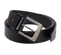 Ledergürtel Herren & Damen Gürtel Echt-Leder - klassischer Leder-Gürtel Breite 40 mm Farbe Schwarz 110 cm Bundweite = 120 cm Gesamtlänge